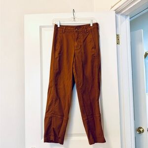 Quince Brown Wide Leg Jeans High-Waisted